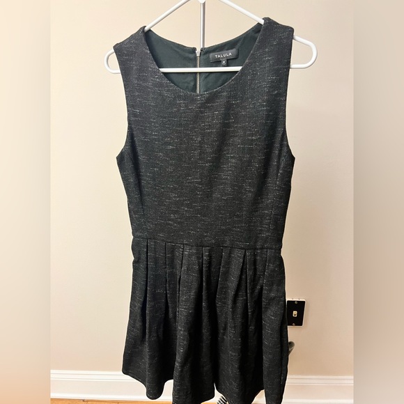 Charcoal Mini Pleated Talula Dress - Size 10 - Picture 1 of 4
